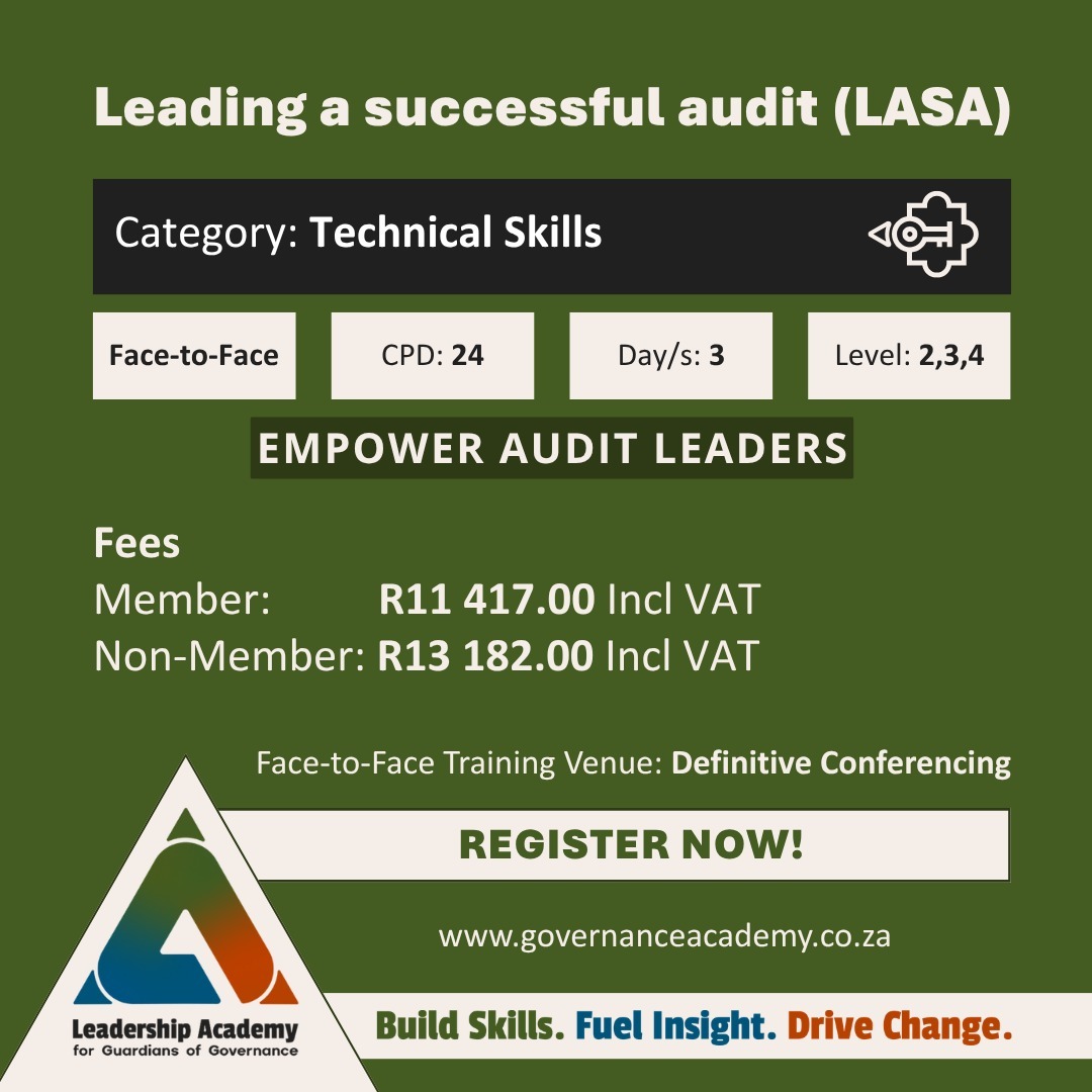 Leading a successful audit Leading a successful audit