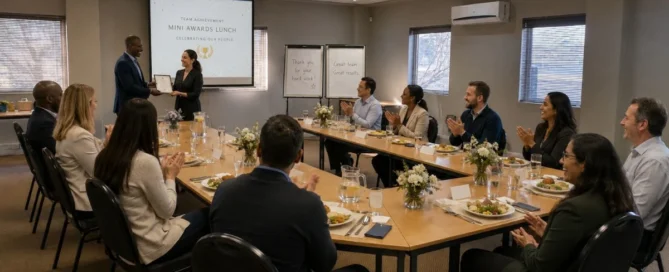 year end function ideas award lunch