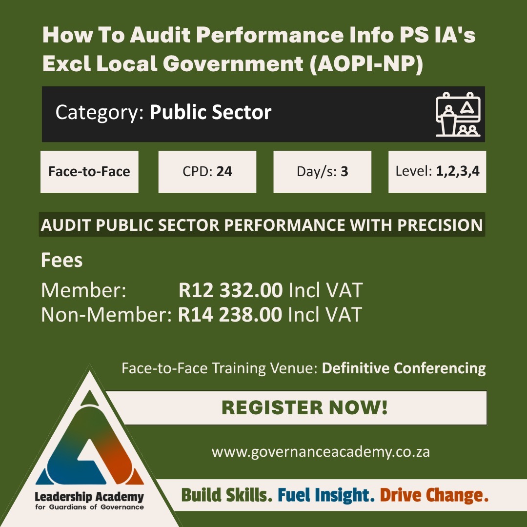 Public Sector Performance Information Auditing Course