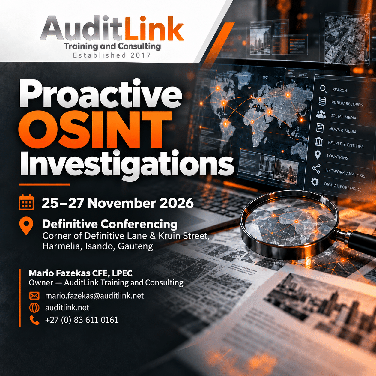 Anti-fraud training budget business case article AuditLink Mario Fazekas South Africa 2026