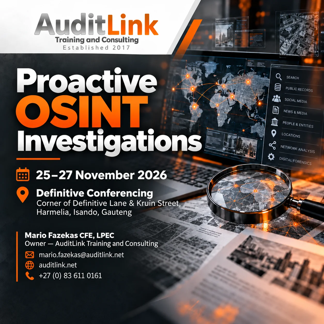 Anti-fraud training budget business case article AuditLink Mario Fazekas South Africa 2026